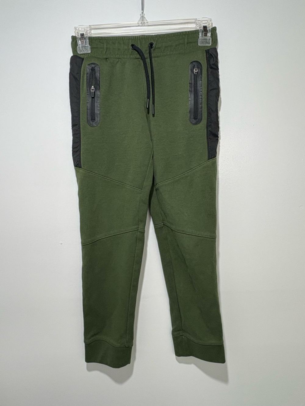 MTA Sport Olive Green & Black Kids Joggers